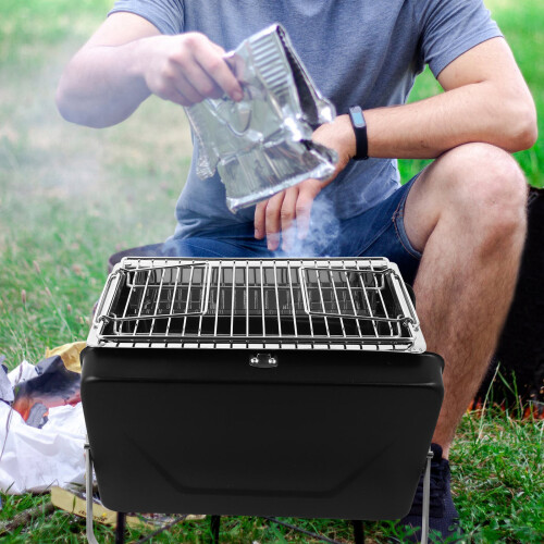 Outdoor Briefcase Barbecue Grill Portatile Pieghevole Per 1