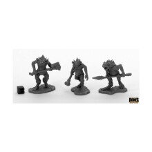 Reaper Miniatures Rem44046 Bones Trogolodytes Miniatures Black - Pack of 3