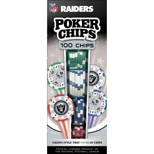 Las Vegas Raiders Poker Chips 100 PC