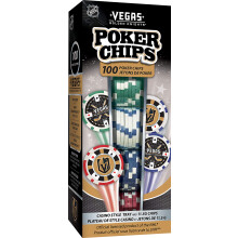 MasterPieces Casino - NHL Las Vegas Golden Knights - 100 bitars pokerchipset med bricka