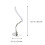 -Dimmende LED-Tischlampe Mit EU-Stecker 2