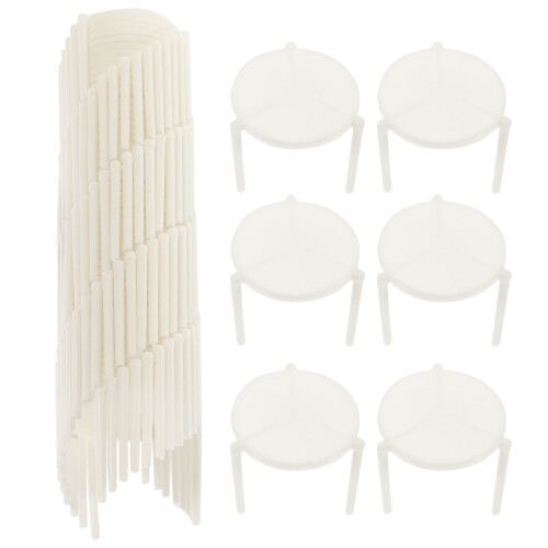 100Pcs Pizza Anti-Collapse Triangle Stand Rack For Takeaway