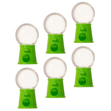 6Pcs Mini Plastic Gumball Machine Candy Dispenser For Kids Party