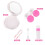 2Pcs Plastic Lenses Container Case Storage Box For Girls Black White 10