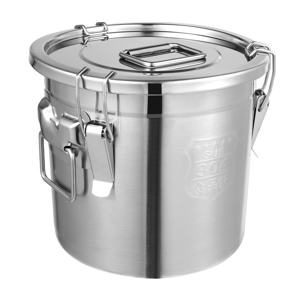 12L Stainless Steel Rice Bucket 28*25cm