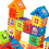 House Block Toy 140pcs, 5x5.5cm, 46 Window Board 9