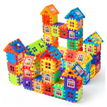 House Block Toy 140pcs, 5x5.5cm, 46 Window Board