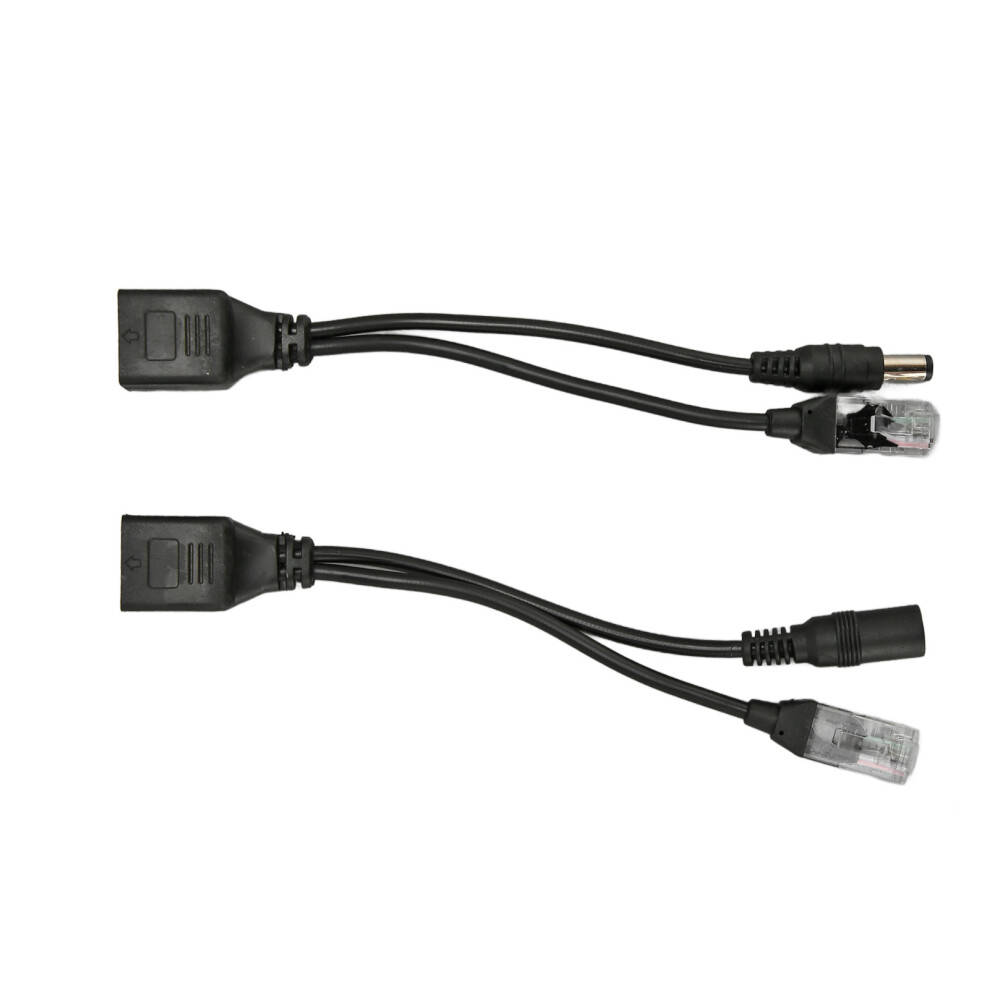 12V Poe Splitter Adapter Waterproof Plug And Play For Ip Cameras Black 6951351832731