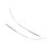 2pcs Chrome Front Bumper Lower Molding Trim for Benz C‑Class W204 14