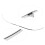 2pcs Chrome Front Bumper Lower Molding Trim for Benz C‑Class W204 5