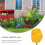 Rasenleuchte LED Solarlampe Blumenform Für Außen 8