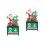 2Stk Holz Weihnachtskalender Block Tischdekoration 6