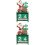 2Stk Holz Weihnachtskalender Block Tischdekoration 7