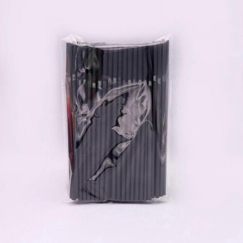 (100PCS) 100/1000pcs Black Flexible Drinking Straws for Wedding Party Use 2