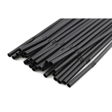 (100PCS) 100/1000pcs Black Flexible Drinking Straws for Wedding Party Use