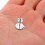 100Pcs Flat Round Stud Earring Posts With Comfortable 4