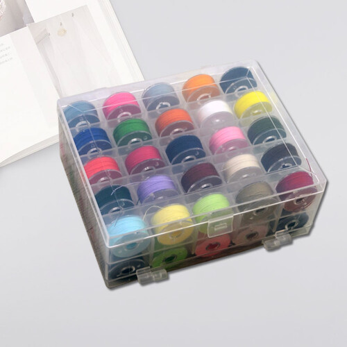 36 Grids Storage Box With 36 Colors Bobbin Thread For Sewing Machine 1
