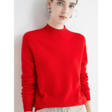 (XL, red) Cashmere Sweater For Women 100% Cashmere Lightweight Long Sleeve Crew Neck Knitted Sweater