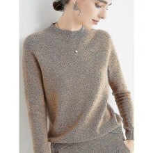 (XL, Original velvet camel) Cashmere Sweater For Women 100% Cashmere Lightweight Long Sleeve Crew Neck Knitted Sweater
