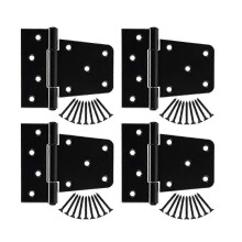 Heavy Duty Gate Hinges 4 Pack, Iron 3.5 Inch Door Hinges for Wood Shed Barn Door Fence Gate Swing Door