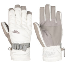 (2/4, White) Trespass Kids Ski Gloves Padded Sherpa Lined Simms