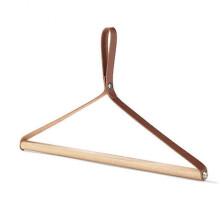(Caramel Color) Simple Outdoor Beech Wood Clothes Rack Durable Stable High Load Bearing Capacity Suitable for Camping
