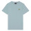 (S,Washed Blue)Men's Short Sleeve T-Shirts, Regular Fit, Crew Neck 2