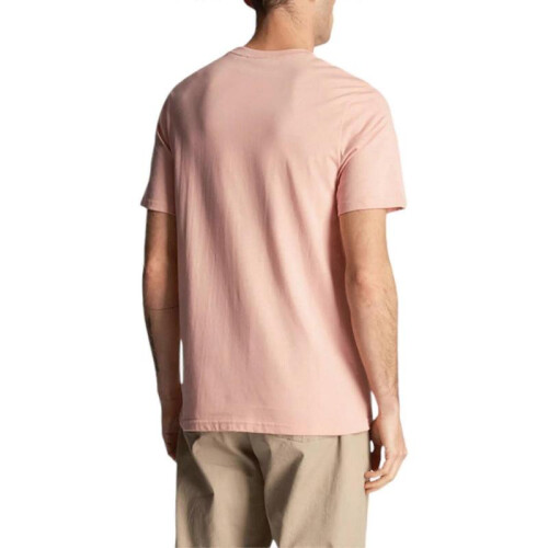 (S,Pink)Men's Short Sleeve T-Shirts, Regular Fit, Crew Neck 1