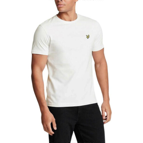 (S,White)Men's Short Sleeve T-Shirts, Regular Fit, Crew Neck