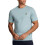 (S,Washed Blue)Men's Short Sleeve T-Shirts, Regular Fit, Crew Neck 1