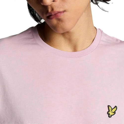 (L,Light Pink)Men's Short Sleeve T-Shirts, Regular Fit, Crew Neck 2