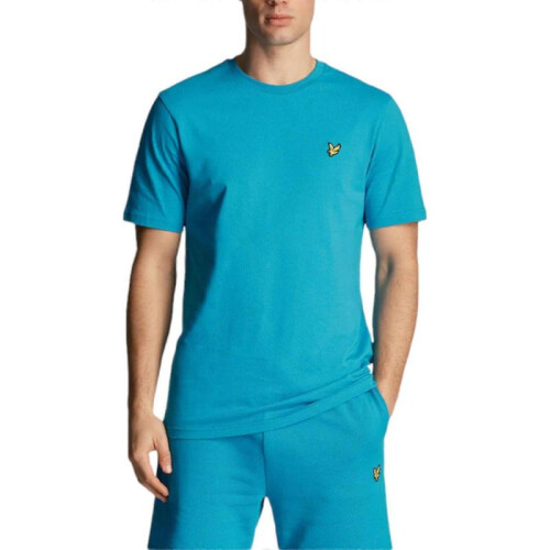 (M,Teal Blue)Men's Short Sleeve T-Shirts, Regular Fit, Crew Neck