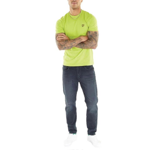 (L,Vibrant Kiwi)Men's Short Sleeve T-Shirts, Regular Fit, Crew Neck 2