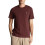 (S,Burgundy)Men's Short Sleeve T-Shirts, Regular Fit, Crew Neck 1