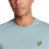 (M,Washed Blue)Men's Short Sleeve T-Shirts, Regular Fit, Crew Neck 3