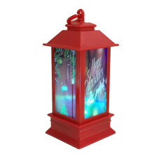 (B)Christmas LED Colorful Light Santa Claus Christmas Tree Snowman Pattern Lanterns Night Light Decoration Lighthouse