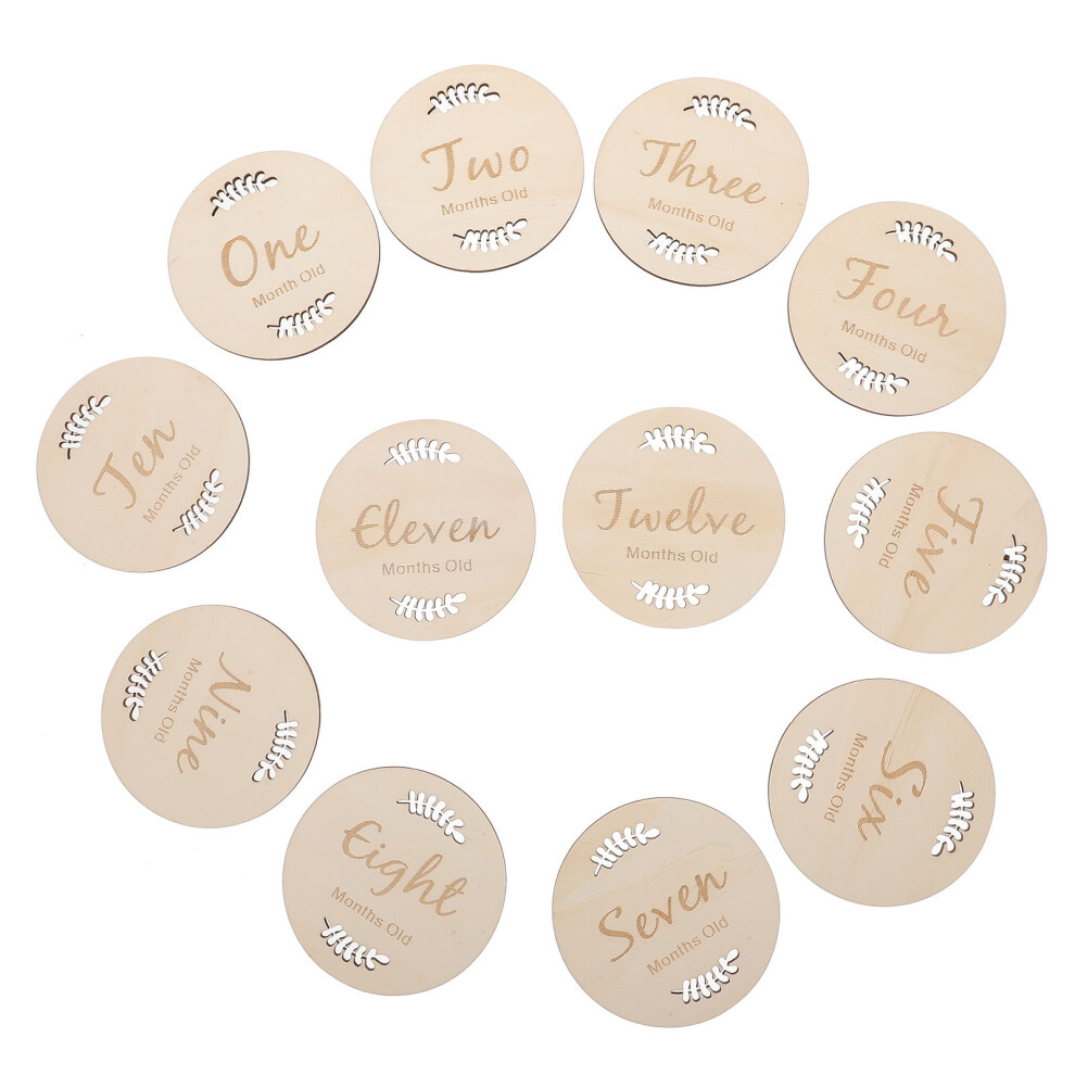 Name Baby Milestone Card Baby Photo Prop Toddler 9.7X0.3cm Aboofan