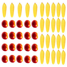 40Pièces Décor Cuisine Artificiels Rouge En Mousse Réalistes
