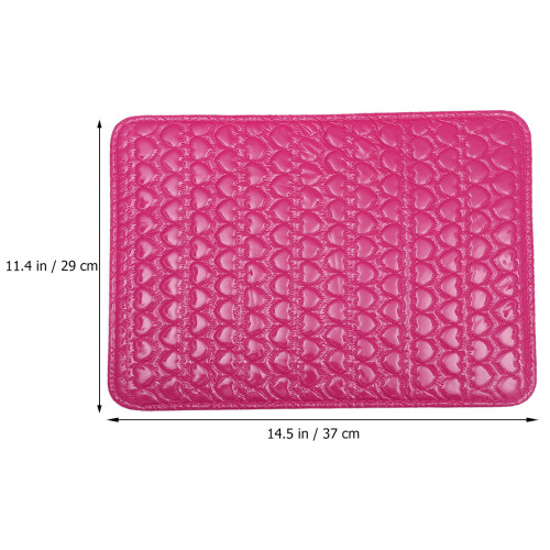 Square Nail Salon Cushions With Heart Pattern Pu Hand Pillow 1