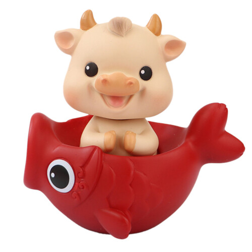 Resin Cattle Ornaments For Car Interior Decoration