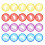 20Pcs Colored Plastic Binder Discs For Loose Leaf Notebooks 2