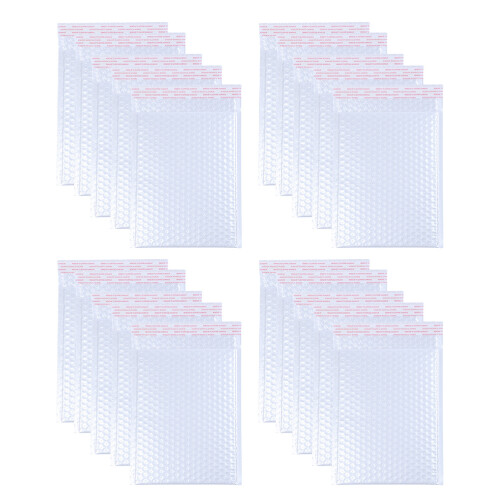25Pcs Bubble Mailing Bag Shockproof Storage Pouch White 1