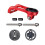 1 Set Mountain Bike Flashlight Bracket Odometer Holder Handlebar Red 9