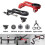 1 Set Mountain Bike Flashlight Bracket Odometer Holder Handlebar Red 8