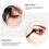30Pcs Disposable Double-Sided Eyeshadow Brush Black Makeup Tool 8