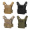(Khaki) Tactical Vest Lightweight Amphibious Training Multifunctional Back Vest 5