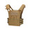 (Khaki) Tactical Vest Lightweight Amphibious Training Multifunctional Back Vest 1