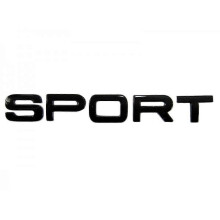 Glanzende zwarte Land Rover Sport-belettering op de achterkant van de kofferbak, embleem voor Range