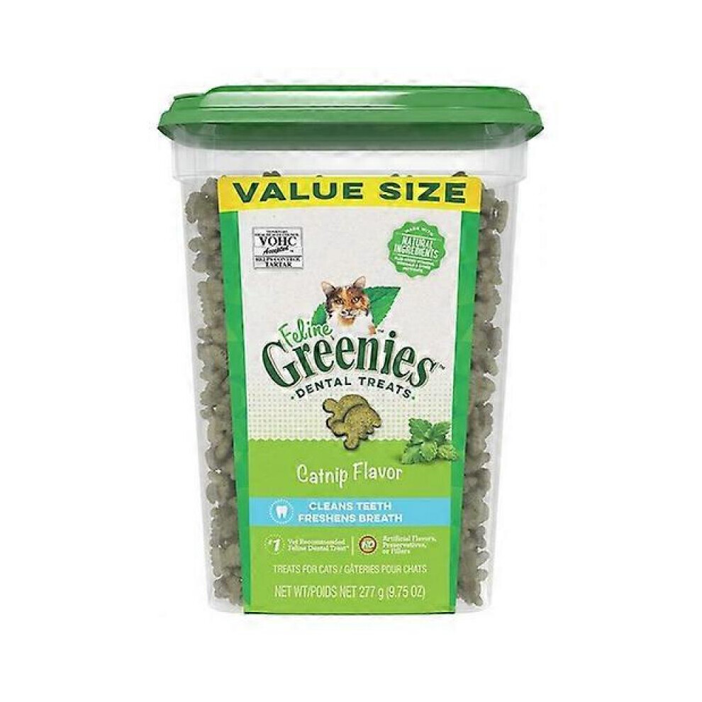 Greenies Feline Natural Dental Treats Catnip Flavor, 9.75 oz