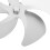 Aluminum Alloy Stove Fan Blade Replacement Silver 5-Blade Circulator 7